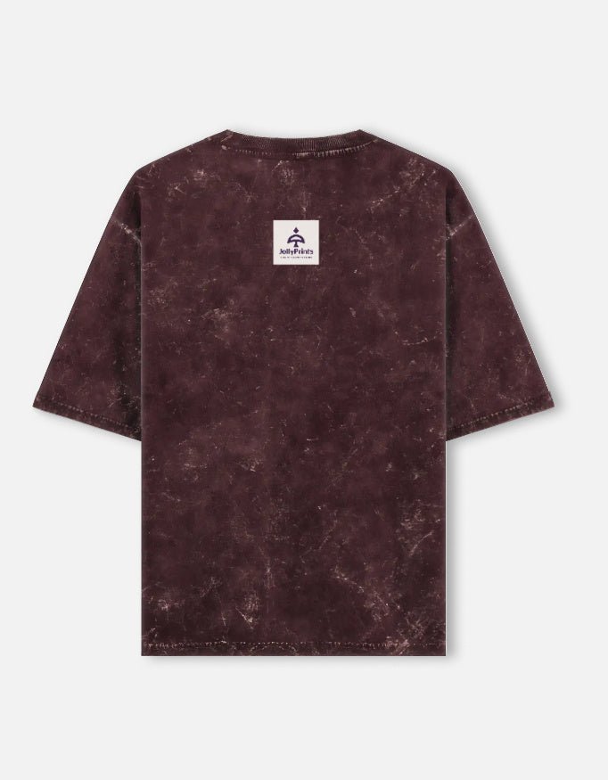 Unisex Acid Washed Oversized Tee - JollyPrints