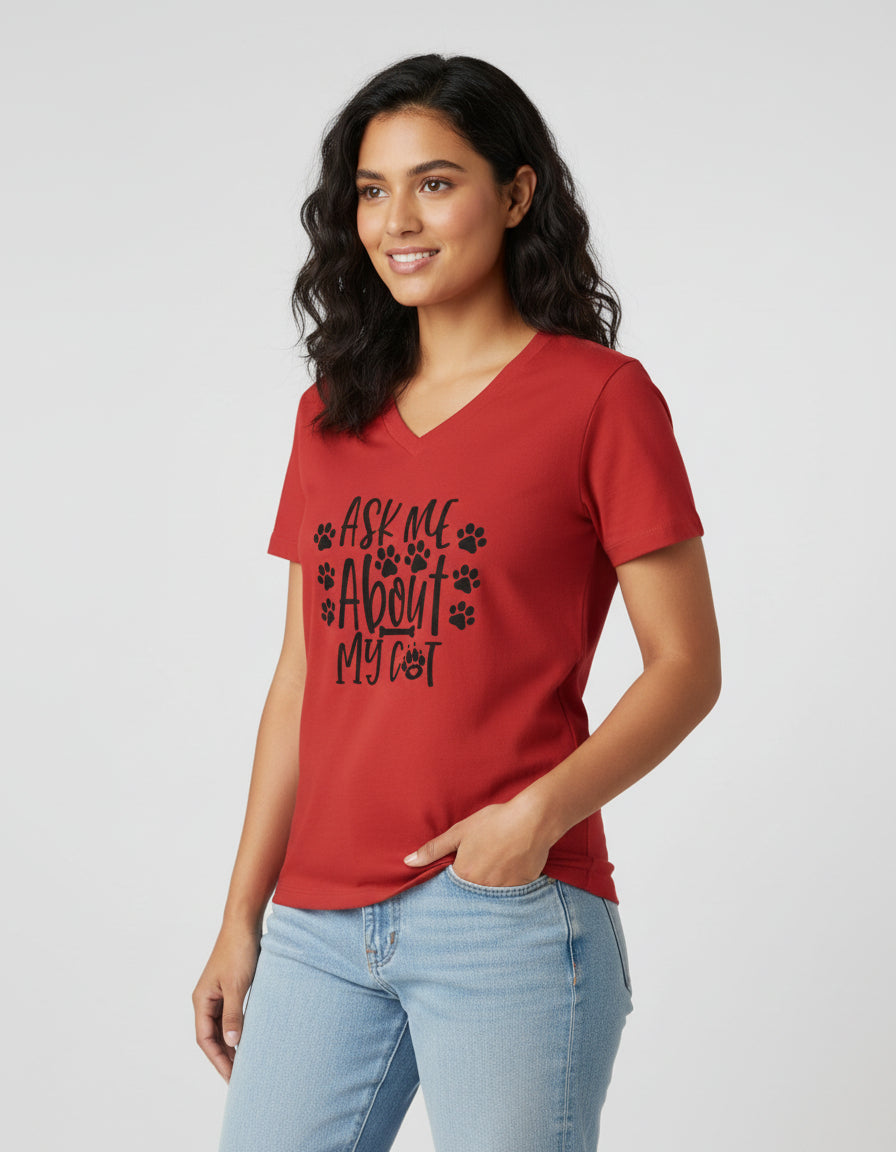 Unisex V Neck T-Shirt - JollyPrints