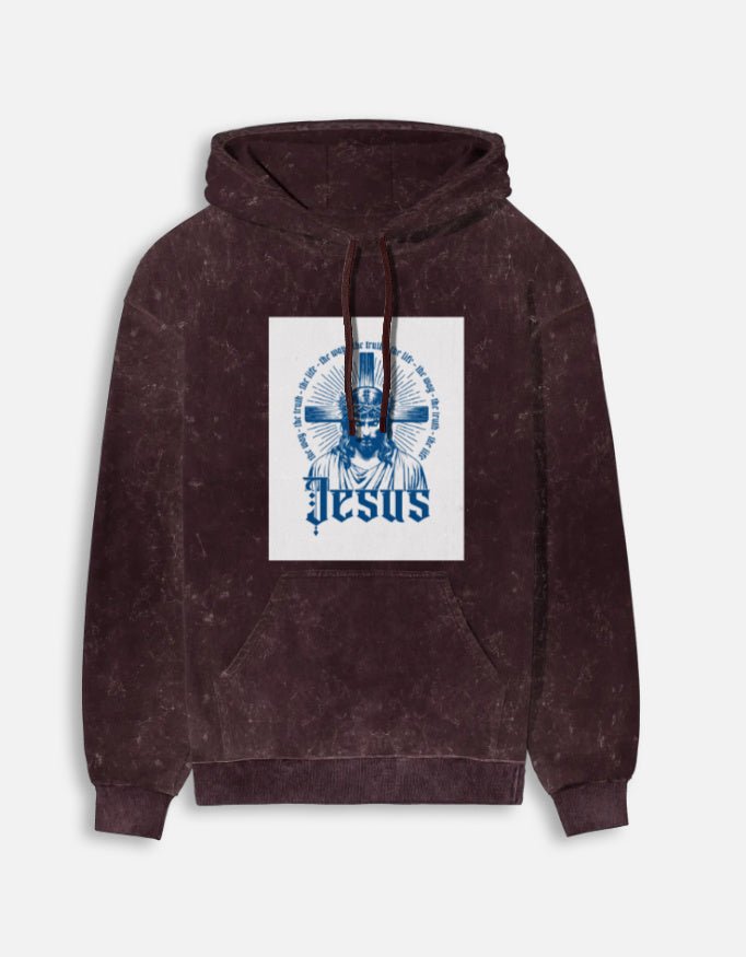 Unisex Acid Washed Hoodie - JollyPrints