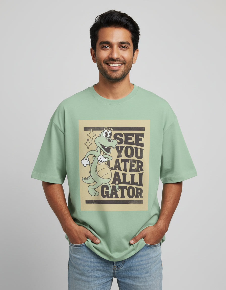 Unisex Terry Oversized Tee - JollyPrints