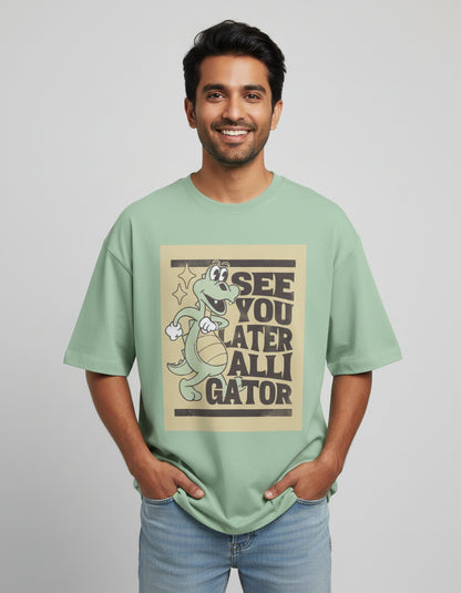 Unisex Terry Oversized Tee - JollyPrints