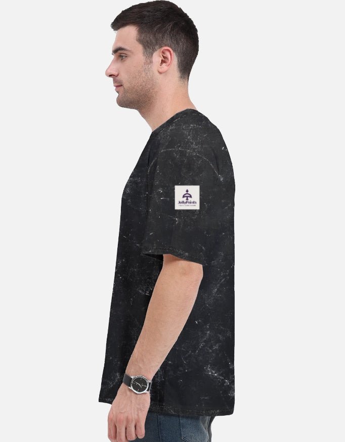 Unisex Acid Washed Oversized Tee - JollyPrints