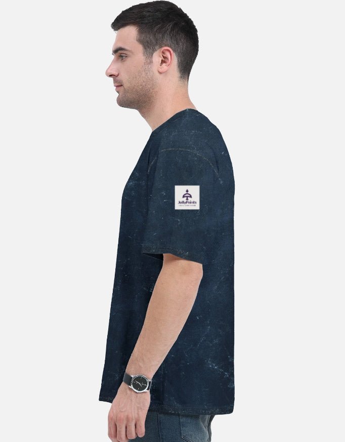 Unisex Acid Washed Oversized Tee - JollyPrints