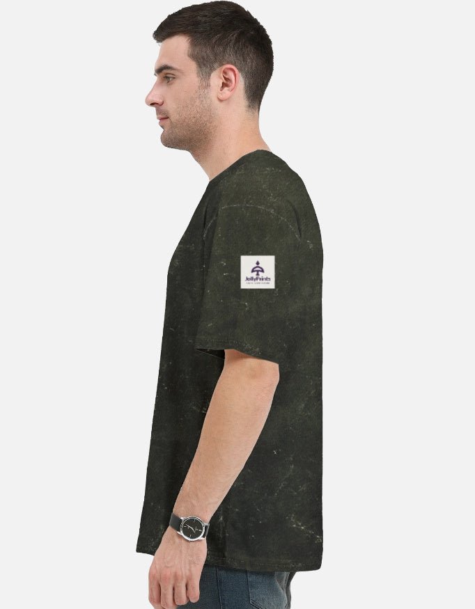 Unisex Acid Washed Oversized Tee - JollyPrints